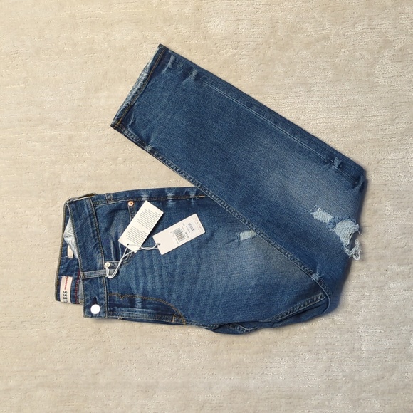 GUESS Light Tide Wash Jeans Slim Tapered 32/30 - Picture 2 of 8